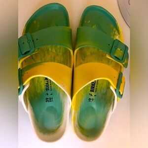 Tie dye foam Birkenstocks
